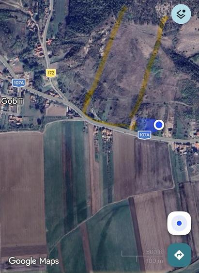 Teren de 2100 mp, în Vurpăr