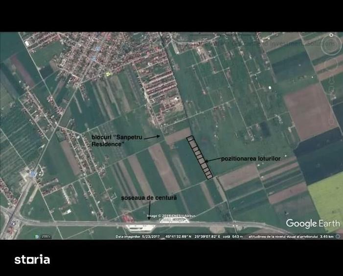 Teren intravilan de vanzare Sanpetru, Brasov | 500 mp - 1