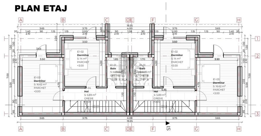 Duplex cu 4 camere cu Canalizare în Bună Ziua