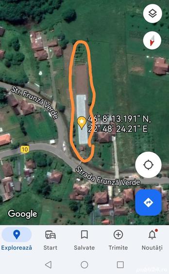 Teren de 1950 mp, în Central