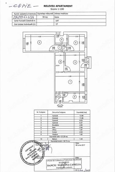 Apartament cu 4 camere nedecomandat în Prelungirea Ferentari