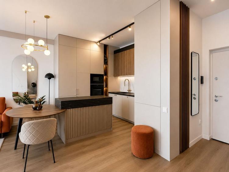 Apartament cu 2 camere semidecomandat, mobilat în Florești