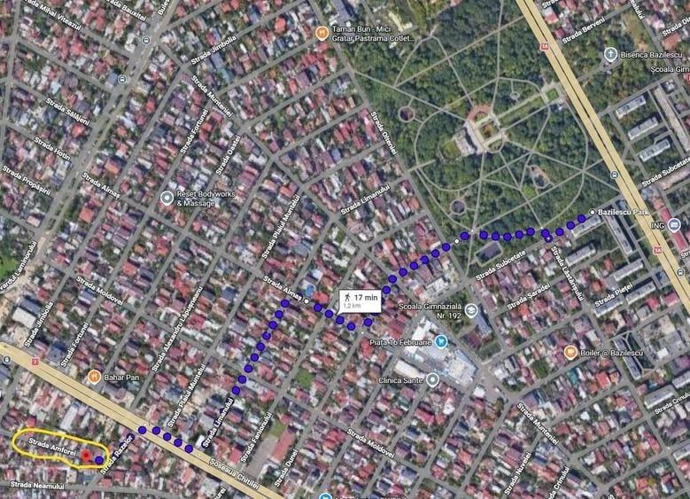 Garsonieră decomandată, mobilată în Chitila