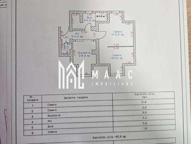 Apartament cu 2 camere în Exterior Est