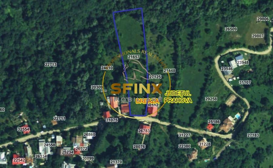 Teren Construcții intravilan de 5438 mp, în Breaza