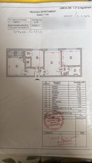 Apartament cu 3 camere semidecomandat, mobilat în Obor