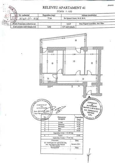 Apartament cu 2 camere decomandat în Central