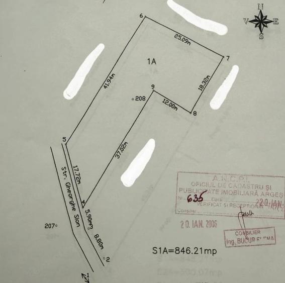 Teren de 846.21 mp, în Găvana