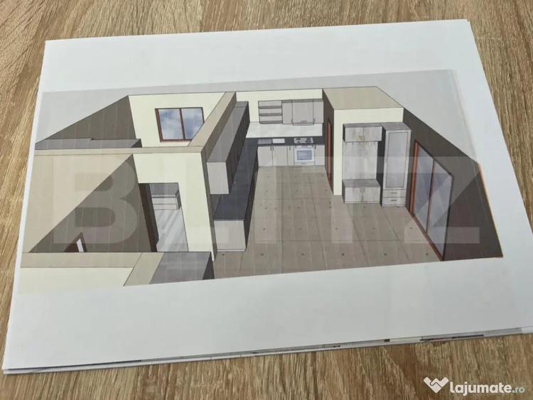 Casă cu 3 camere cu Teren 700 Mp în Cerghid