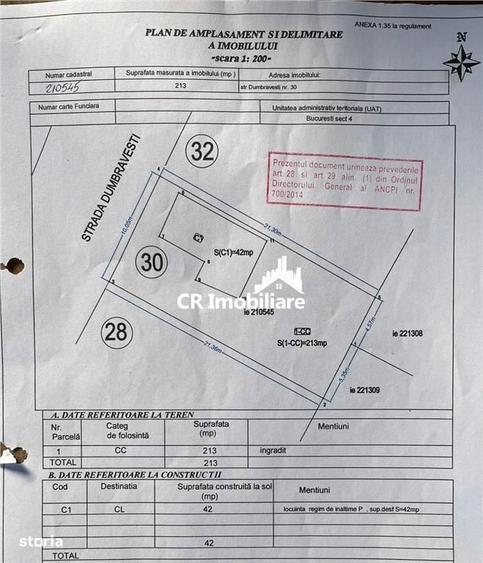Teren de 213 mp, în Apărătorii Patriei