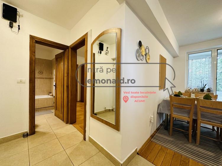 Apartament cu 2 camere semidecomandat, mobilat în Central