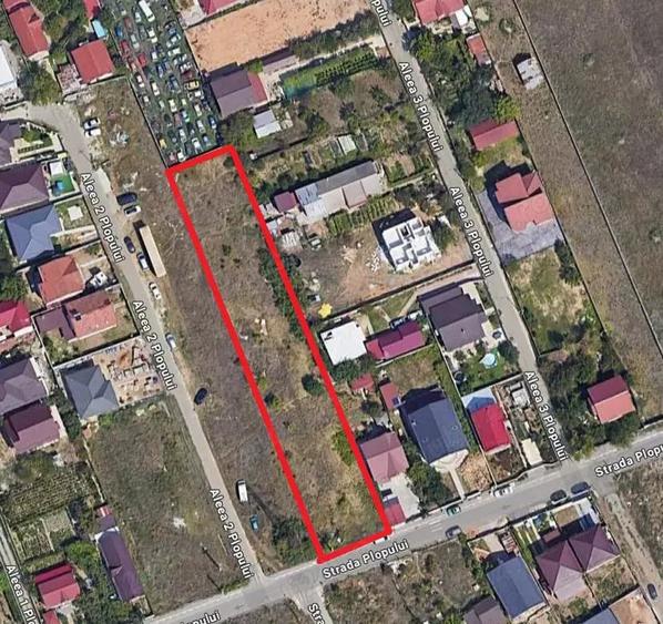 Teren 2000 mp B.Valcii- Str. Plopului - 5