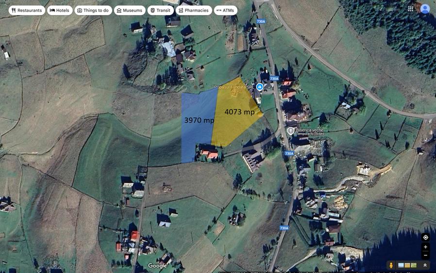 Teren Construcții intravilan de 3970 mp, în Fundata