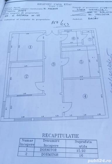 Casă cu 6 camere cu Teren 1100 Mp în Central