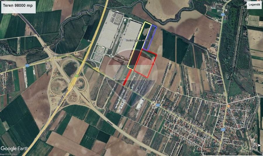Teren Construcții intravilan de 98709 mp, în Bâcu