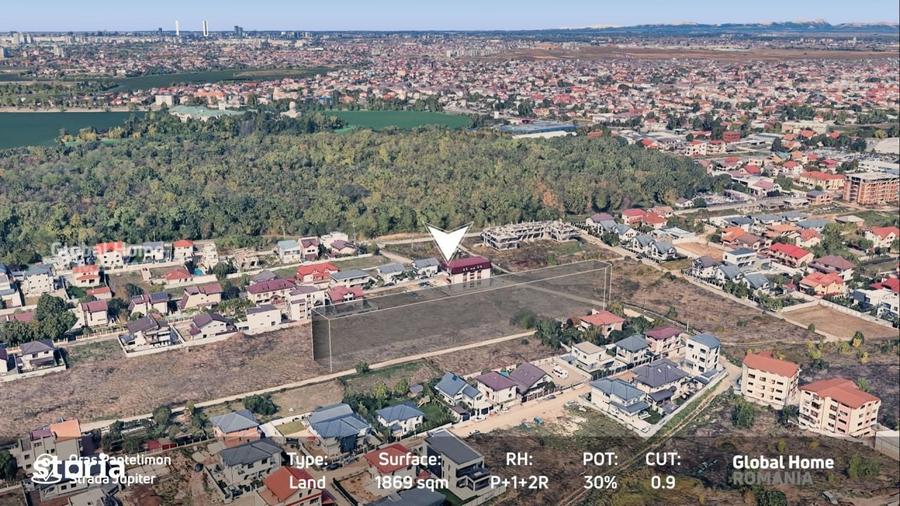 Teren Dezvoltare | 1.869 mp | PUD Aprobat | Str. Jupiter - Pantelimon - 5