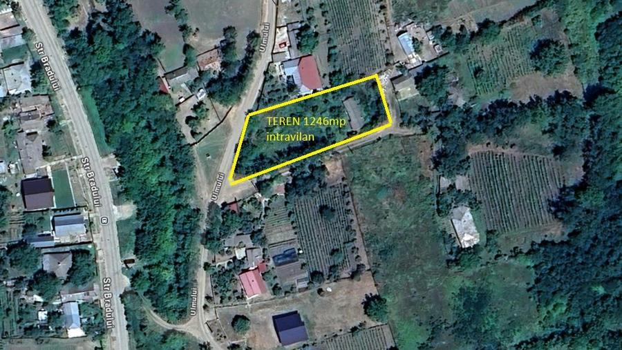 Teren intravilan de 1246 mp, în Rediu