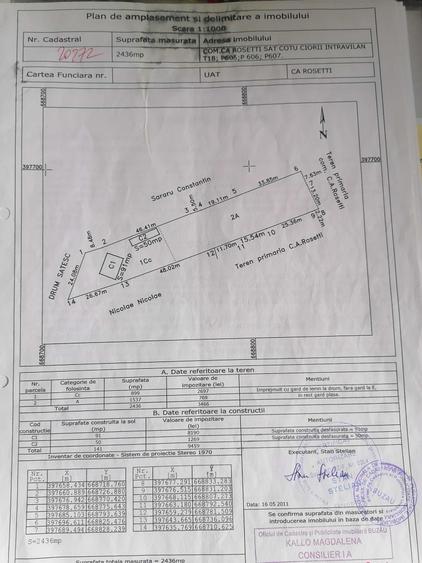 Casă cu 3 camere în Rosetti