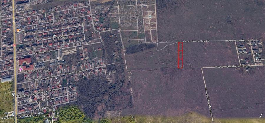Teren agricol intravilan de 1400 mp, în Băneasa