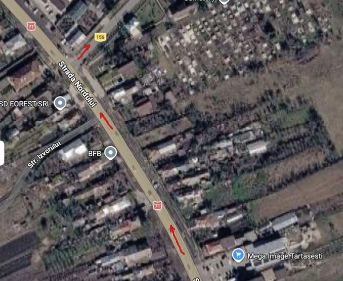 4500 mp Tartasesti Baldana intre case, cu gaze si curent - 2