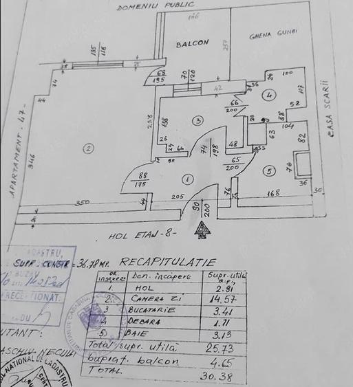 Garsonieră decomandată în Unirii Nord