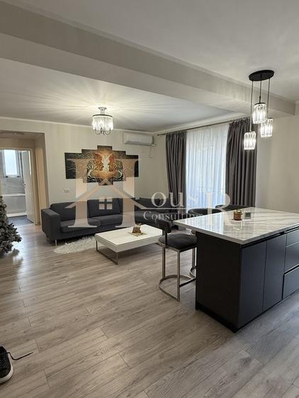 Apartament cu 3 camere semidecomandat, mobilat în Giroc