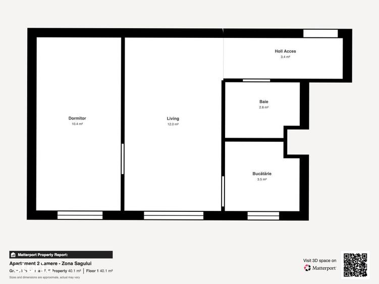 Apartament cu 2 camere nedecomandat, mobilat în Fratelia