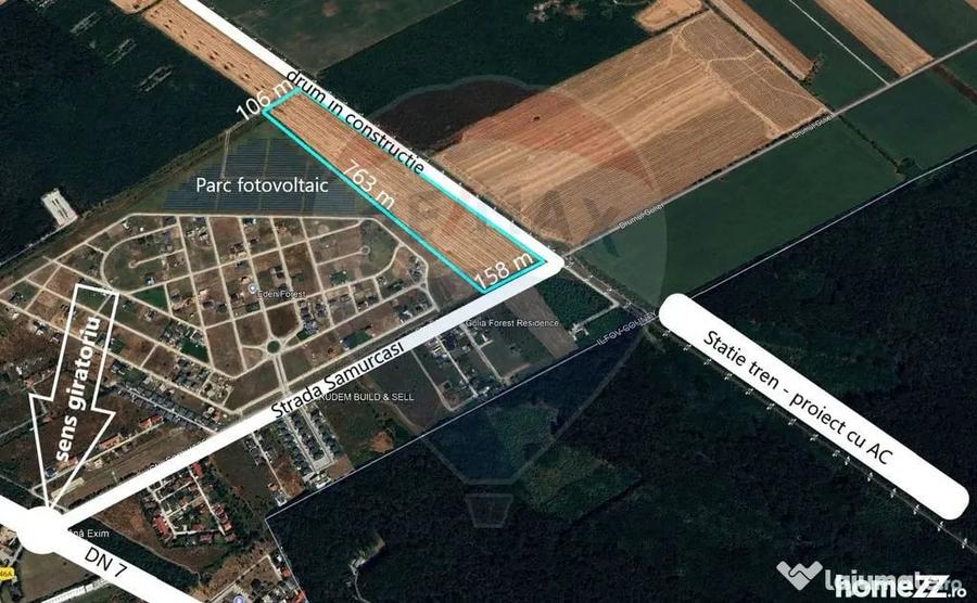 Teren de 99000 mp, în Gulia