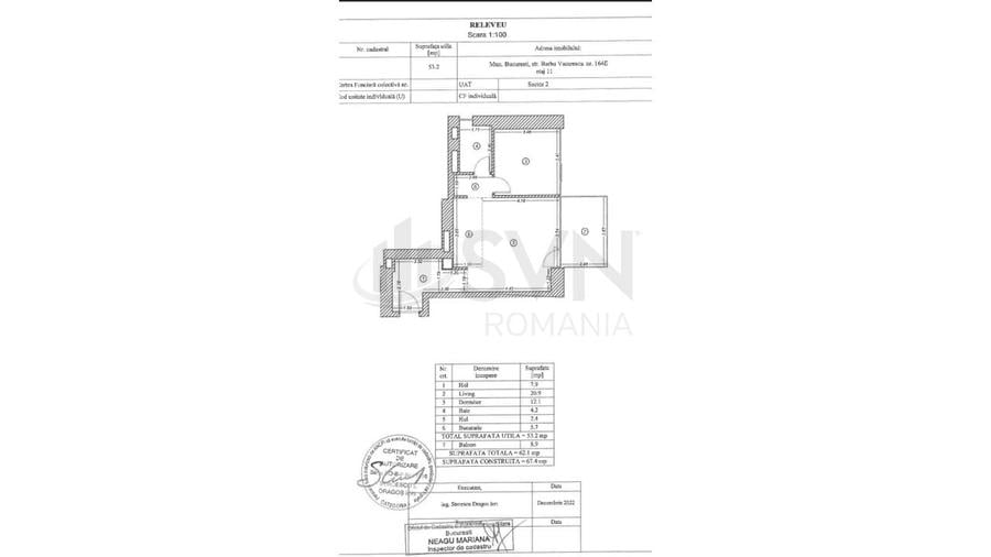 Apartament cu 2 camere semidecomandat, mobilat în Floreasca