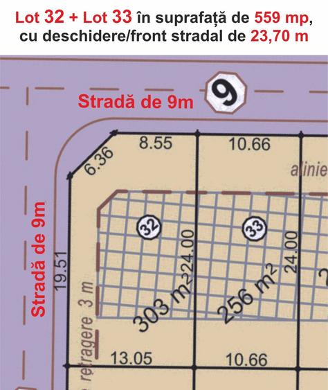 Teren Construcții intravilan de 559 mp, în Viile Sibiului