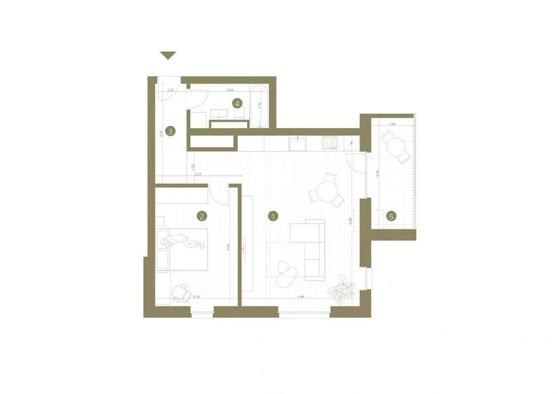 Apartament 2 camere Via Universitate Arad la pret presale,Comision 0 - 1