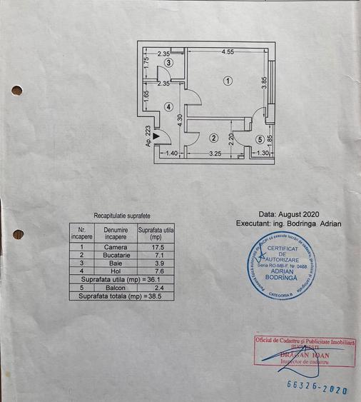 Garsonieră decomandată în Lujerului