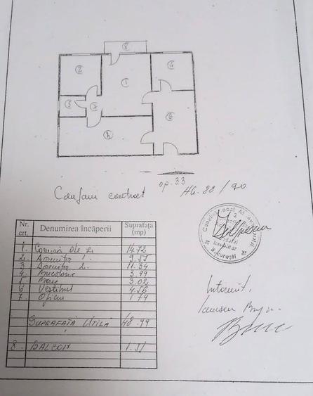 Apartament cu 3 camere semidecomandat, mobilat în Lujerului