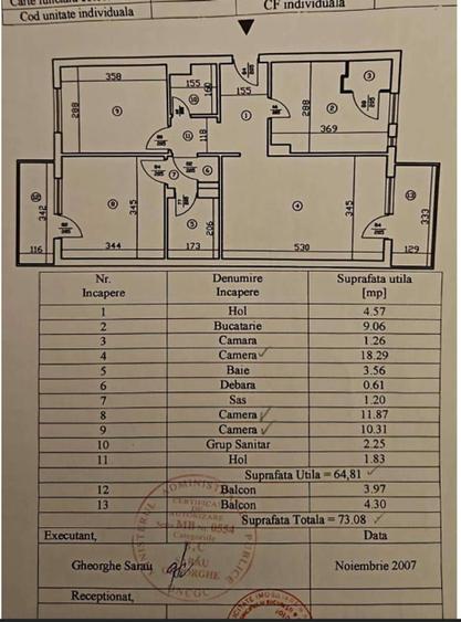 Apartament cu 3 camere decomandat în Beller