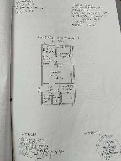 Apartament cu 2 camere semidecomandat în Piața Unirii