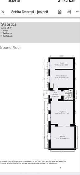 Apartament cu 2 camere decomandat în Liteni