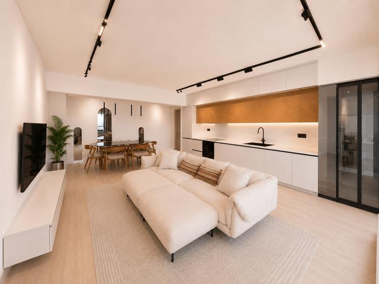 Apartament cu 3 camere decomandat, mobilat în Dudești