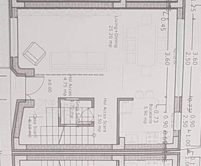 Duplex cu 3 camere cu Canalizare în Industriilor