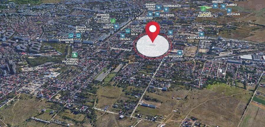Teren Construcții intravilan de 924 mp, în Giurgiului