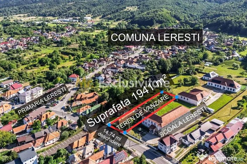 Teren cu potential exceptional 1941 mp Centru Leresti ... - 2