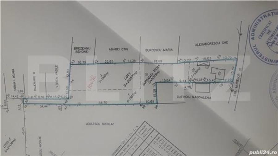 Teren Construcții intravilan de 2987 mp, în Cornu de Jos (Cornu)