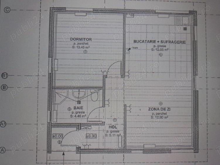 Casă cu 2 camere cu Teren 864 Mp în Central
