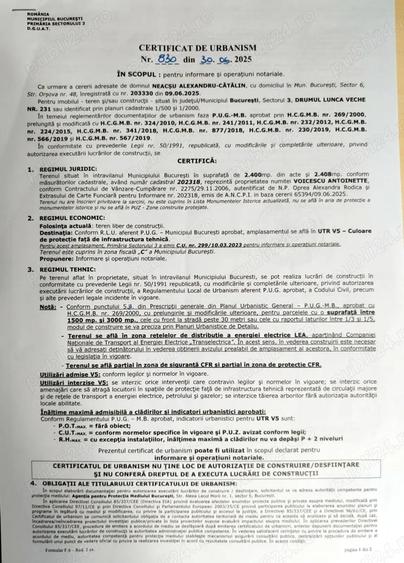 Teren de 2400 mp, în Splaiul Unirii