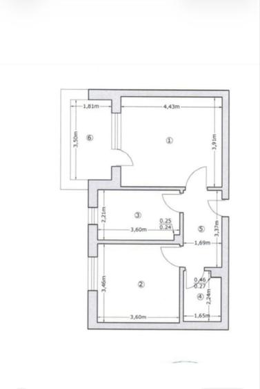Apartament cu 2 camere decomandat în Exterior Vest