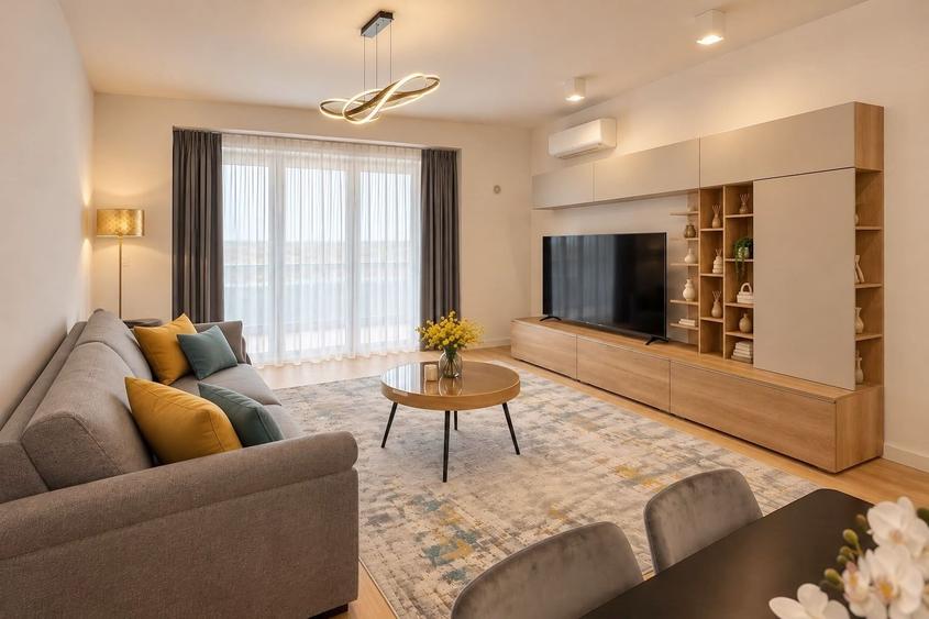 Apartament cu 2 camere decomandat, mobilat în Băneasa