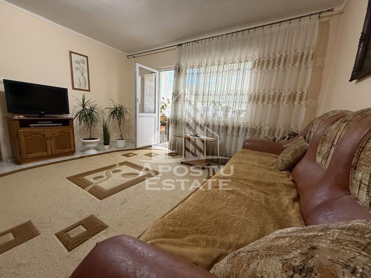 Apartament cu 2 camere semidecomandat, mobilat în Buziașului