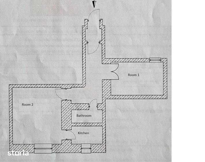 Apartament cu 2 camere în Central