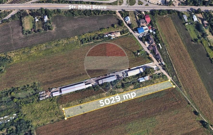 Teren Construcții intravilan de 5029 mp, în Mihai Bravu