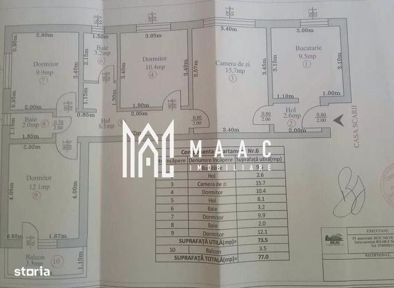 Apartament 4 camere I 73 Mpu I Etaj 1 I Decomandat I Rahovei - 1