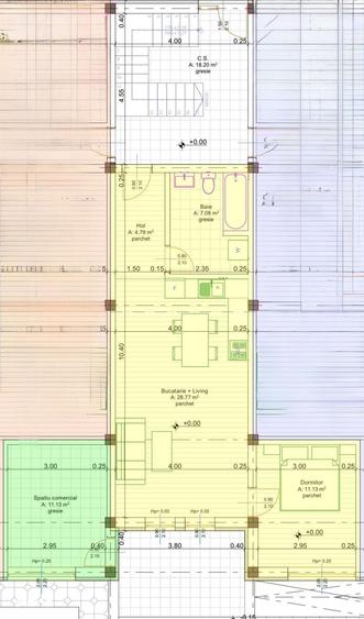 Apartament cu 3 camere în Central